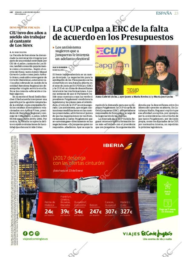 ABC MADRID 14-01-2017 página 23