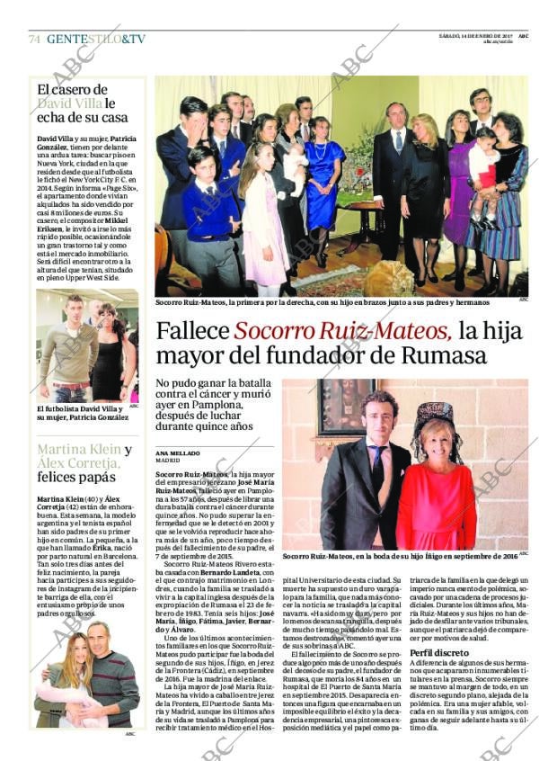 ABC MADRID 14-01-2017 página 74