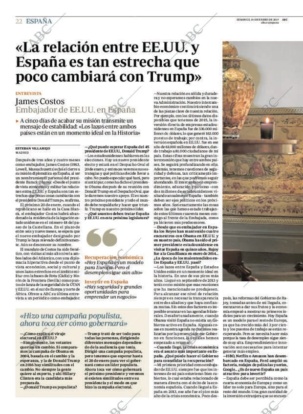 ABC MADRID 15-01-2017 página 22