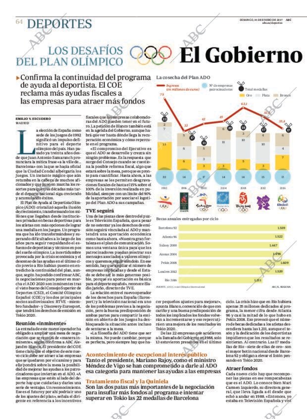 ABC MADRID 15-01-2017 página 64