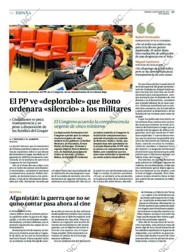 ABC MADRID 20-01-2017 página 18