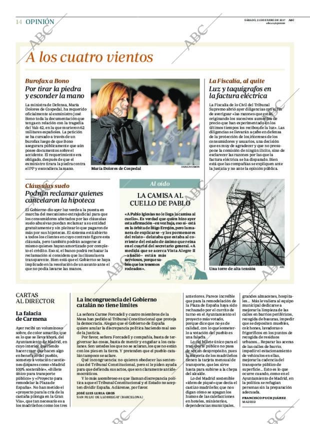 ABC MADRID 21-01-2017 página 14
