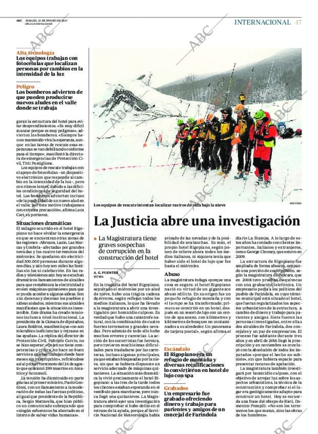 ABC MADRID 21-01-2017 página 47