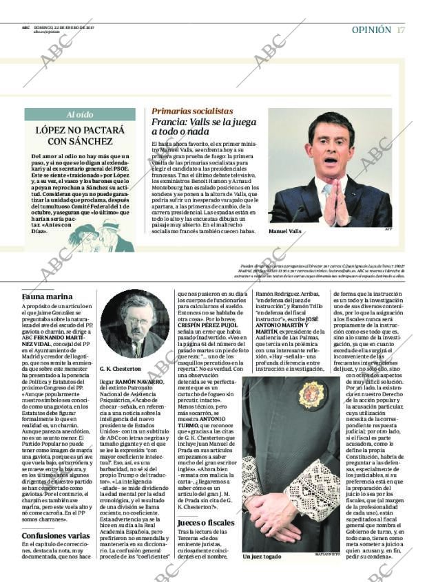 ABC MADRID 22-01-2017 página 17