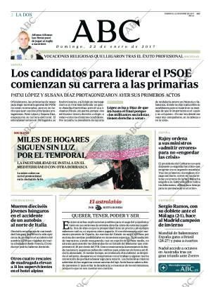 ABC MADRID 22-01-2017 página 2