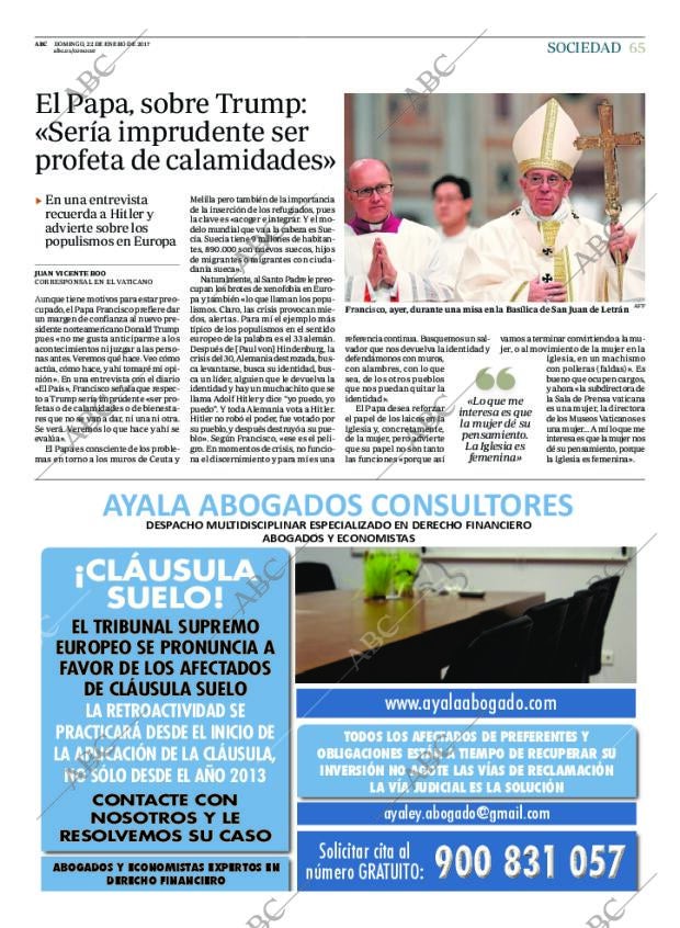 ABC MADRID 22-01-2017 página 65