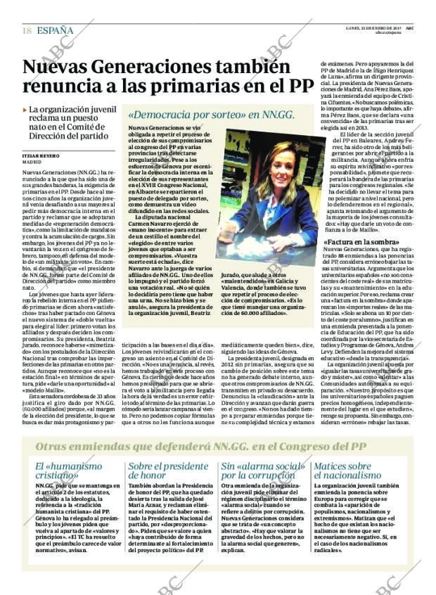 ABC MADRID 23-01-2017 página 18