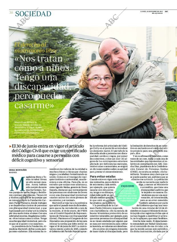 ABC MADRID 23-01-2017 página 38