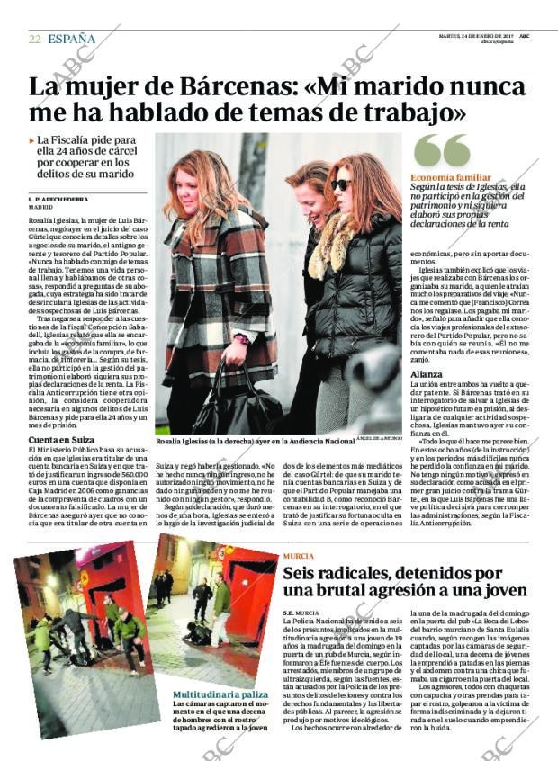 ABC MADRID 24-01-2017 página 22