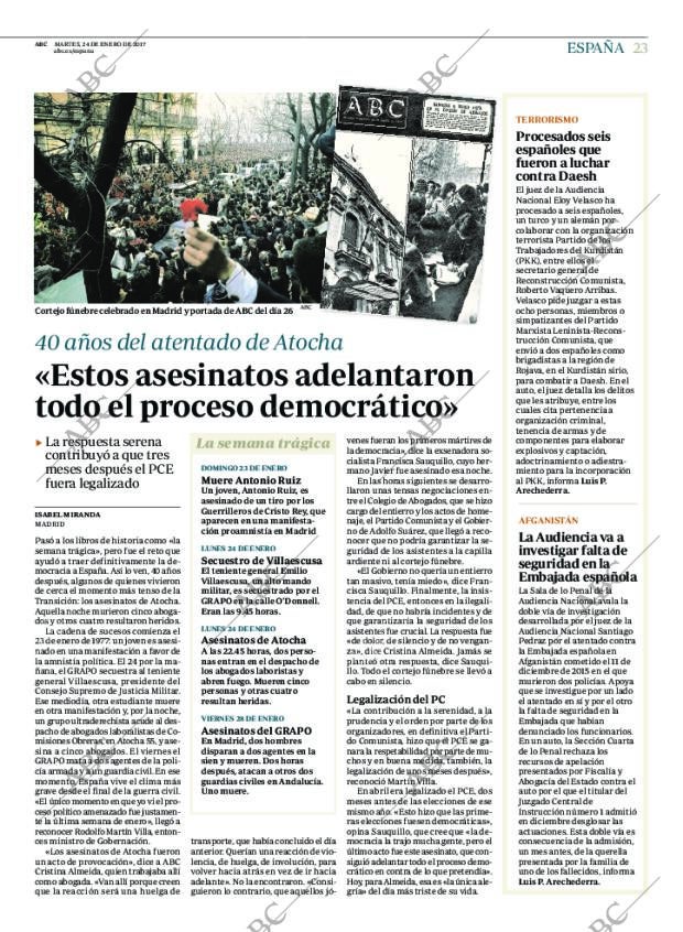 ABC MADRID 24-01-2017 página 23