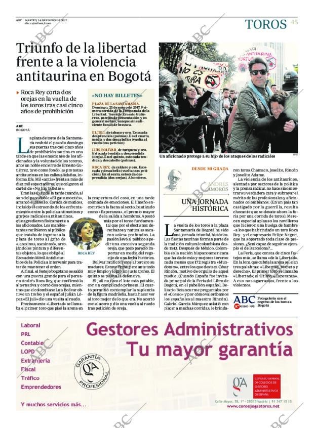 ABC MADRID 24-01-2017 página 45