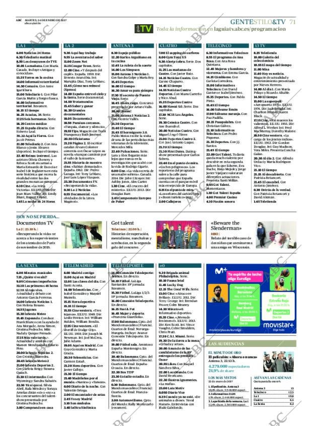 ABC MADRID 24-01-2017 página 71