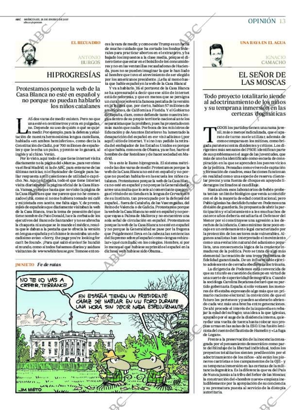ABC MADRID 25-01-2017 página 13