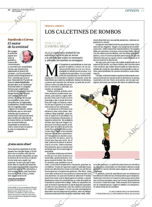 ABC MADRID 25-01-2017 página 15