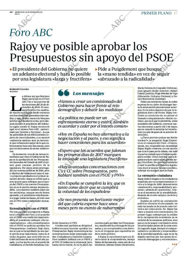 ABC MADRID 25-01-2017 página 17