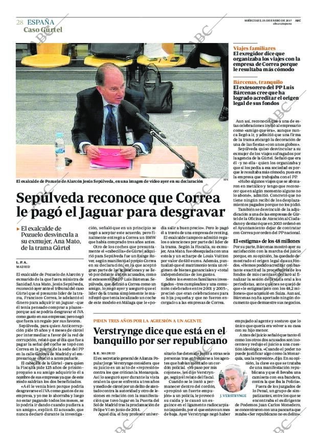 ABC MADRID 25-01-2017 página 28