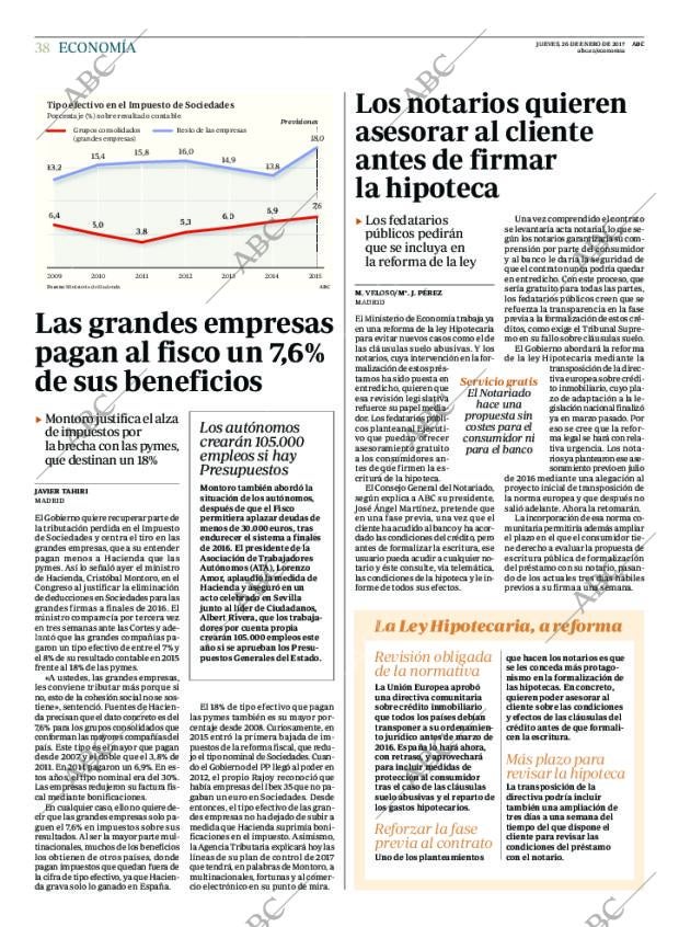 ABC MADRID 26-01-2017 página 38