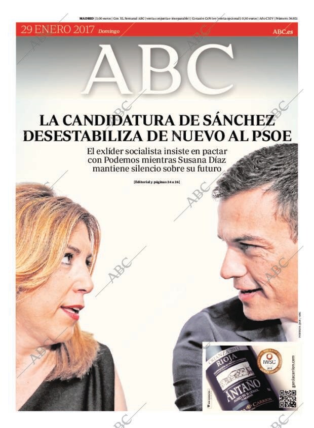 ABC MADRID 29-01-2017 página 1