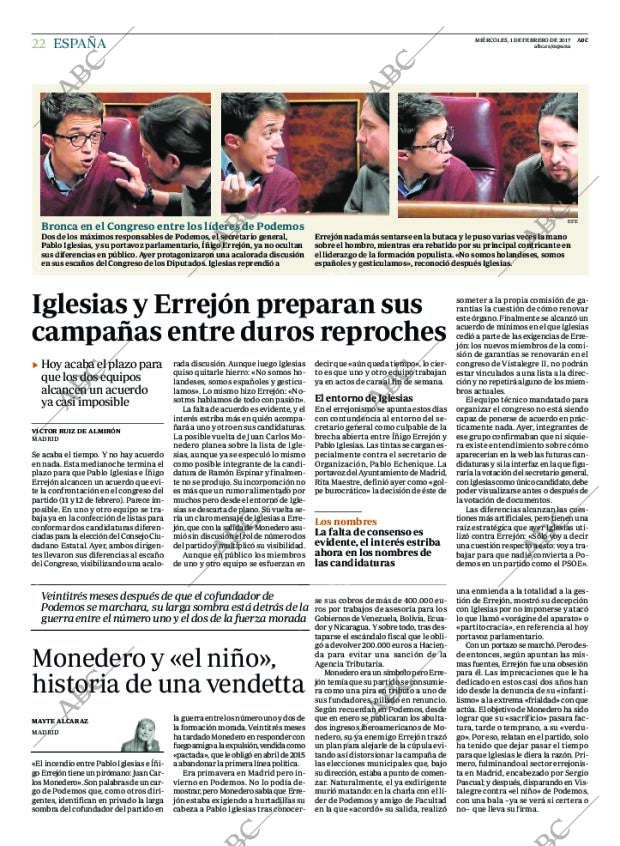 ABC MADRID 01-02-2017 página 22