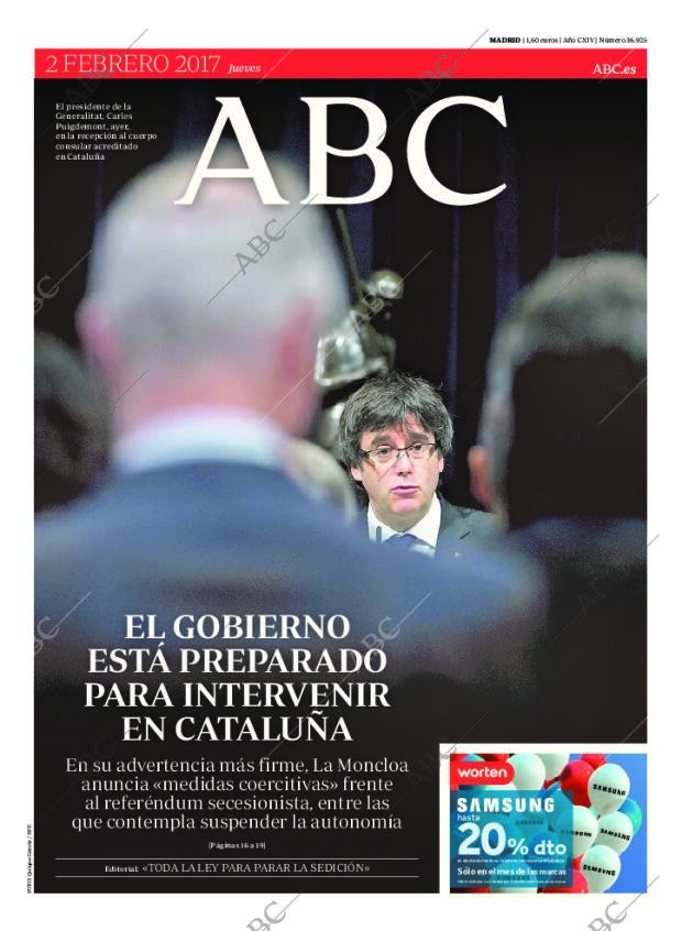 ABC MADRID 02-02-2017 página 1