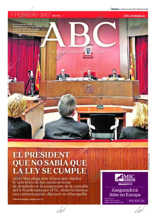ABC CORDOBA 07-02-2017 página 1
