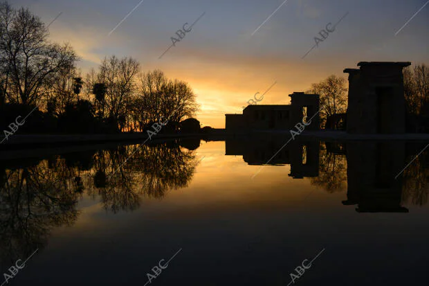 Atardecer En El Templo De Debod - Archivo ABC