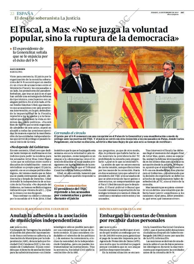 ABC MADRID 11-02-2017 página 22