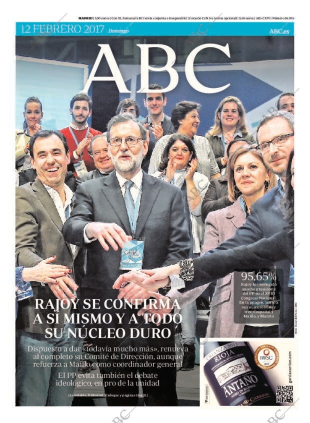 ABC MADRID 12-02-2017 página 1