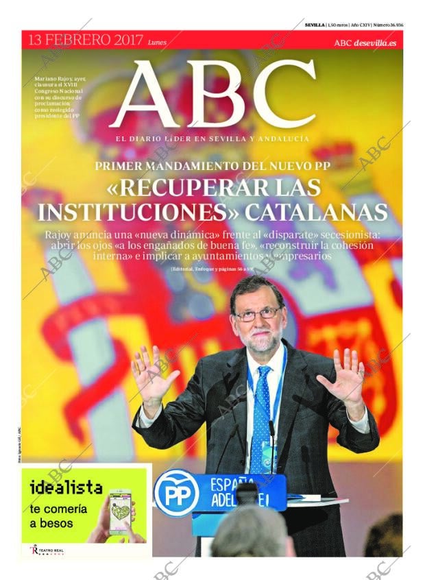ABC SEVILLA 13-02-2017 página 1