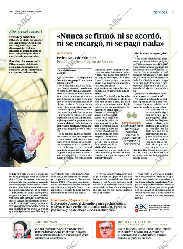 ABC MADRID 14-02-2017 página 17
