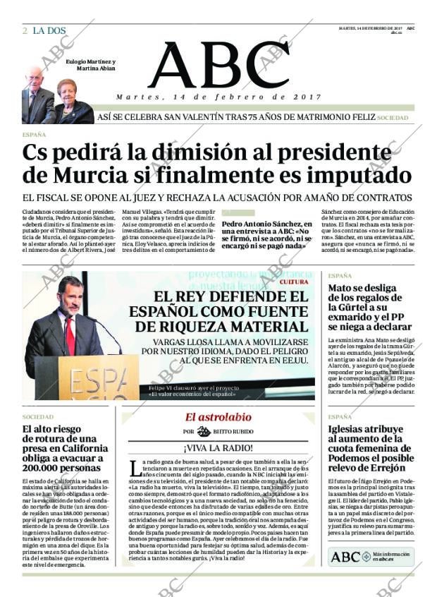 ABC MADRID 14-02-2017 página 2