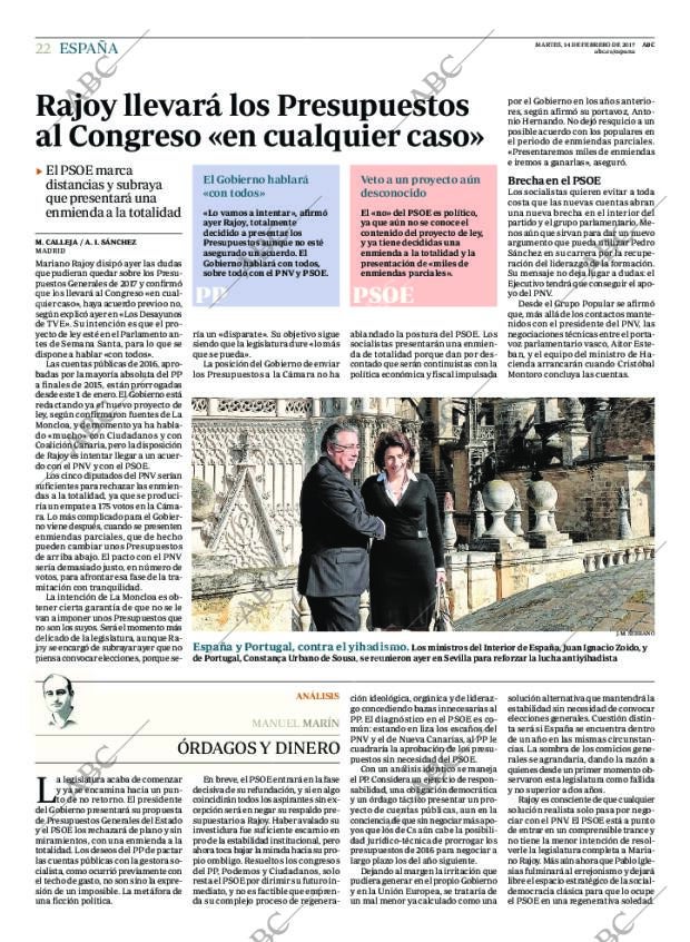 ABC MADRID 14-02-2017 página 22