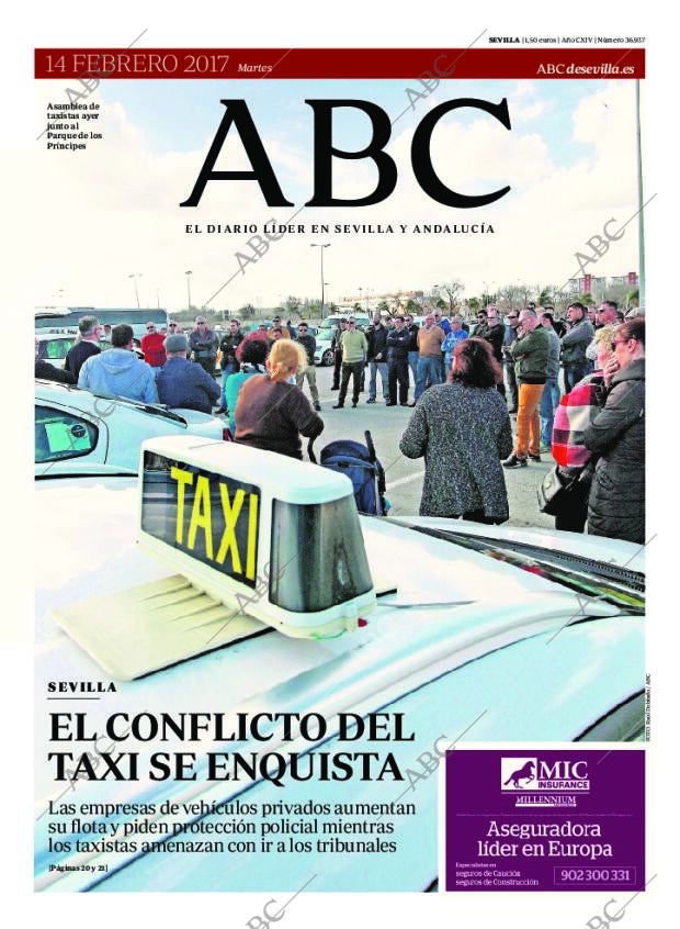 ABC SEVILLA 14-02-2017 página 1