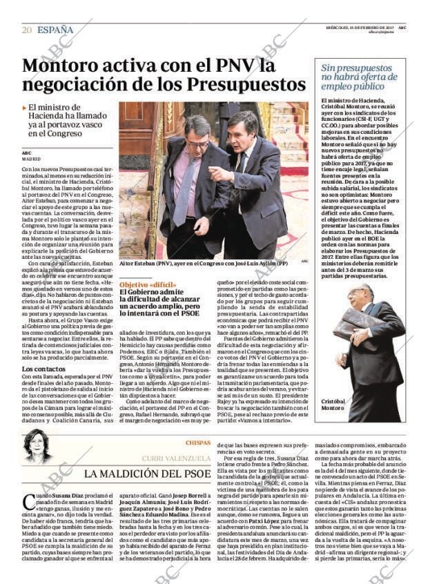 ABC MADRID 15-02-2017 página 20
