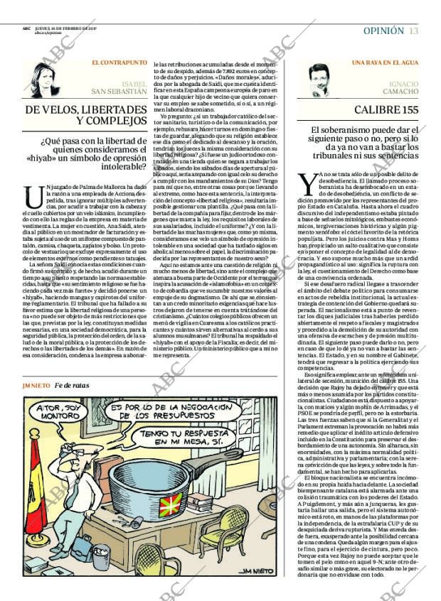 ABC MADRID 16-02-2017 página 13