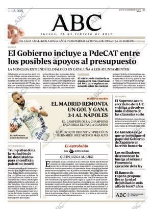 ABC MADRID 16-02-2017 página 2