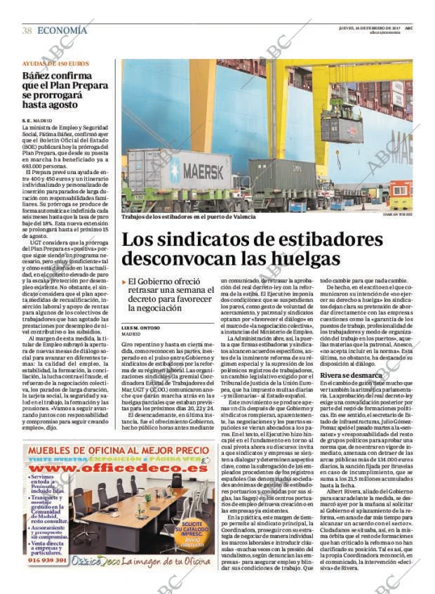 ABC MADRID 16-02-2017 página 38