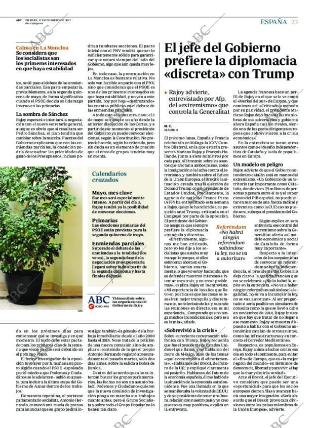 ABC MADRID 17-02-2017 página 23