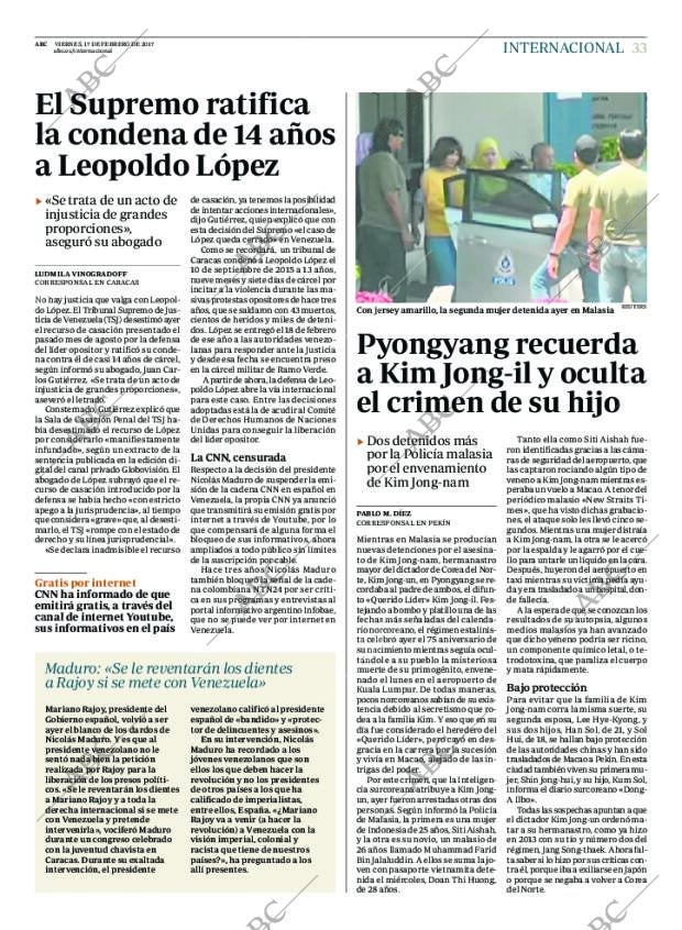 ABC MADRID 17-02-2017 página 33