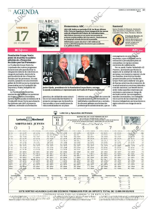 ABC MADRID 17-02-2017 página 74