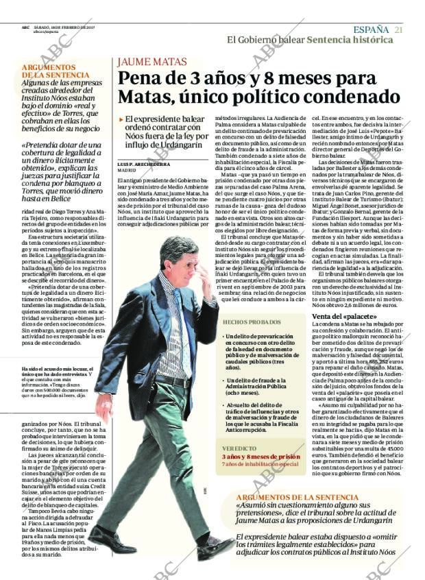 ABC MADRID 18-02-2017 página 21