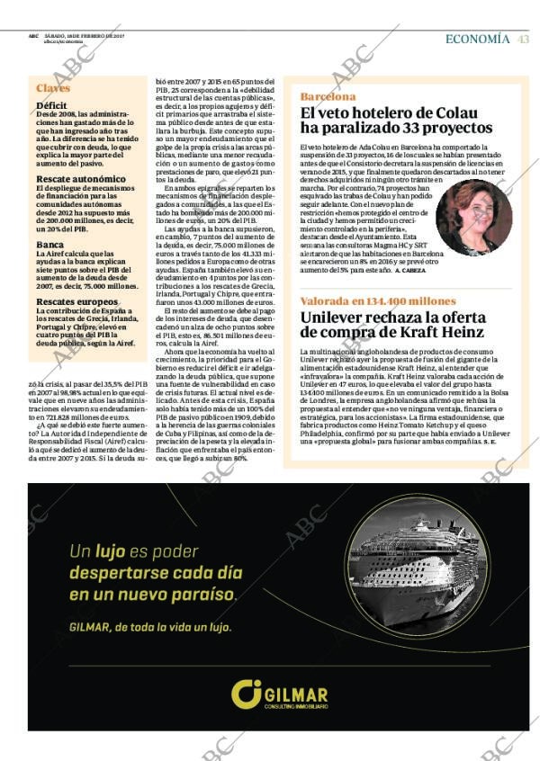 ABC MADRID 18-02-2017 página 43
