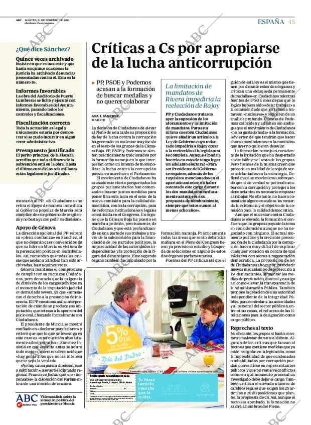 ABC SEVILLA 21-02-2017 página 45