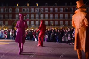 Baile de Mascaras en la plaza Mayor