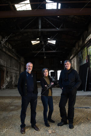 Los arquitectos Rafael Aranda, Carme Pigem y Ramón Vilalta de RCR Aquitectos,...