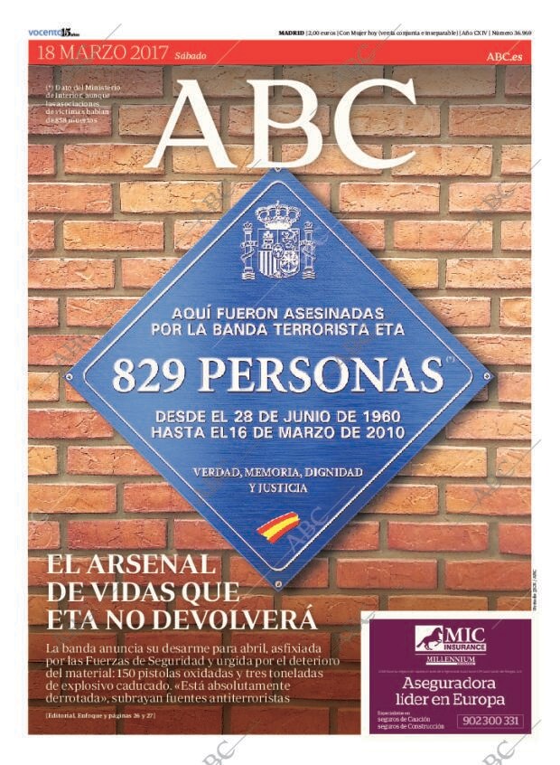 ABC MADRID 18-03-2017 página 1