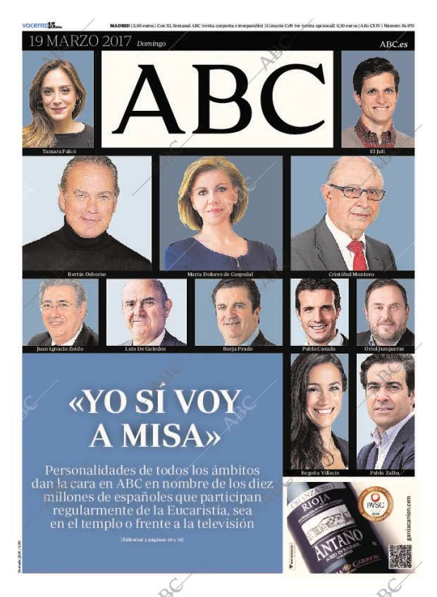 ABC MADRID 19-03-2017 página 1