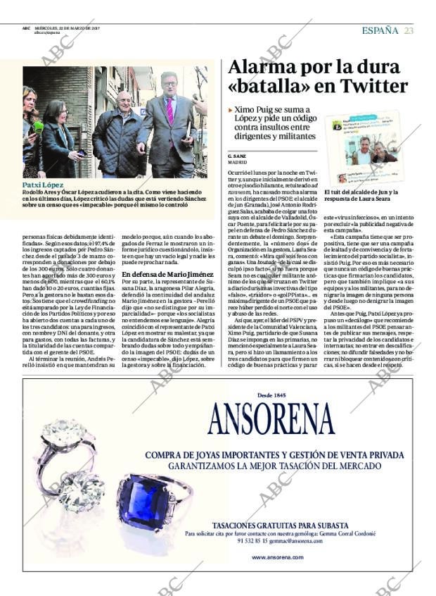 ABC MADRID 22-03-2017 página 23