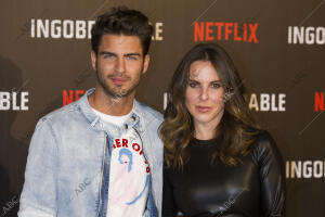 Los actores Kate del Castillo y Maxi Iglesias, posan en Madrid durante la...