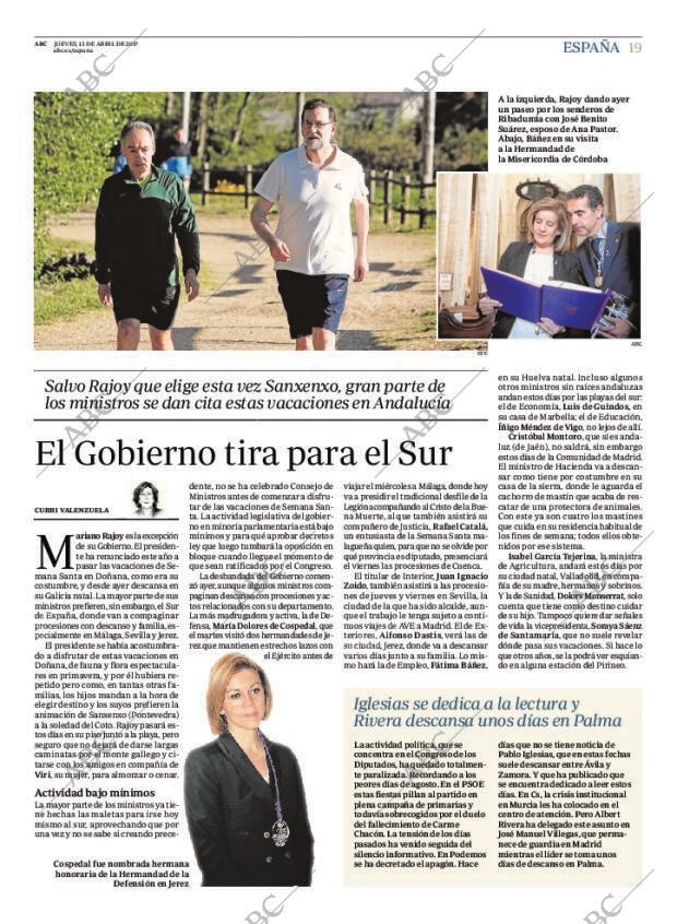 ABC MADRID 13-04-2017 página 19